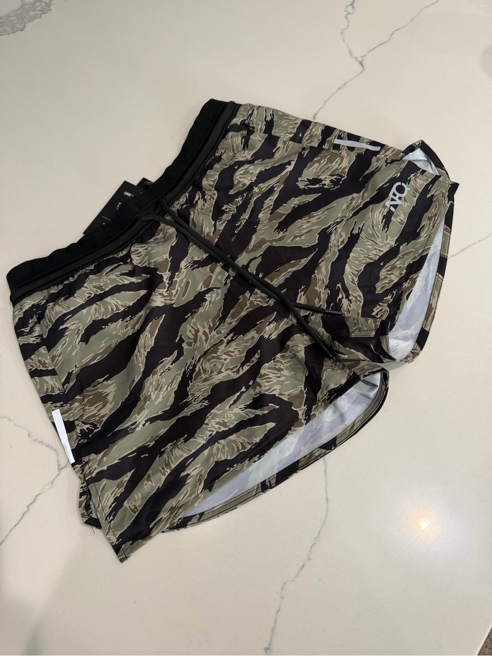 NFQ women’s Covert Sprint shorts - Green Tiger Stripe 

RARE